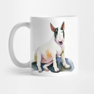 Miniature Bull Terrier Watercolor - Dog Lovers Mug